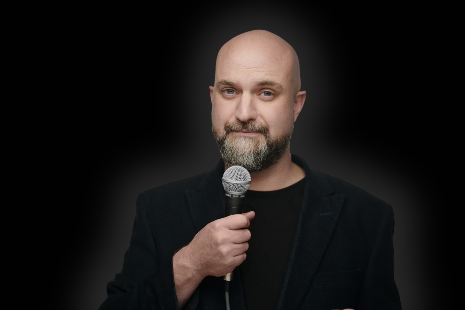 Tim Sque performing stand-up comedy